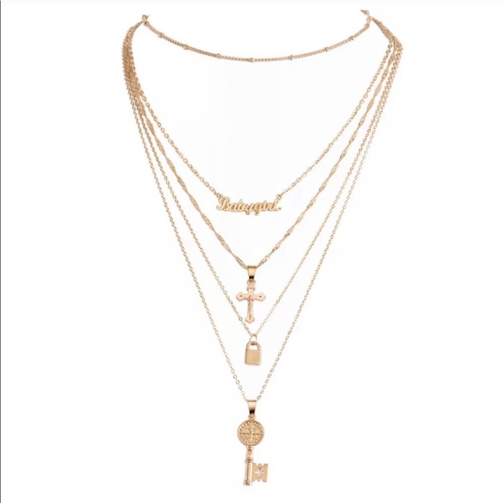 3/$30 💛 Multi Layer Pendant Necklace - Picture 4 of 6